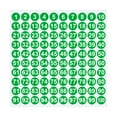 thumbnail image 1 of LWVITH 1 Inch Round Number Stickers 1-100 - Multi-Color Self-Adhesive Labels on Sheets, for Mailbox Laptop Scrapbook Organizing, Note Decoration, 10.7x10.7 Inch Pack, 1 of 6