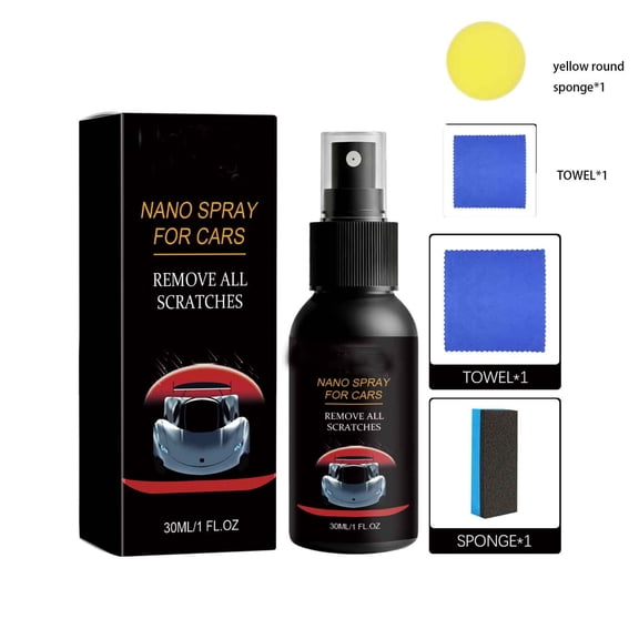LWVITH 30ml Car Coating Agent Spray for Car Paint, Liquid Ceramic Wax for Scratch Repair and Gloss, Waterproof Protection, Towels and Sponges, UV Resistant Shine for Sedan SUV Truck