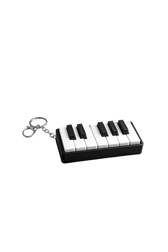 3D Printed Piano Keychain Fidget Toy, Desktop Ornament Stress Relief Keychain for Home Office Decor - Unique Creative Desk Accessory for Music Lover, Anxiety Relief Squeeze Toy