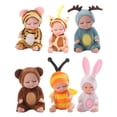 thumbnail image 1 of LWVITH 4.5 Inch Realistic Sleeping Baby Dolls Toys for Toddlers, Soft Simulation Baby Dolls Lifelike Sleeping Baby Dolls Newborn Toy for Girls Age 2-8 Years Old,Birthday Gifts for Boys Girls,Set of 6, 1 of 6