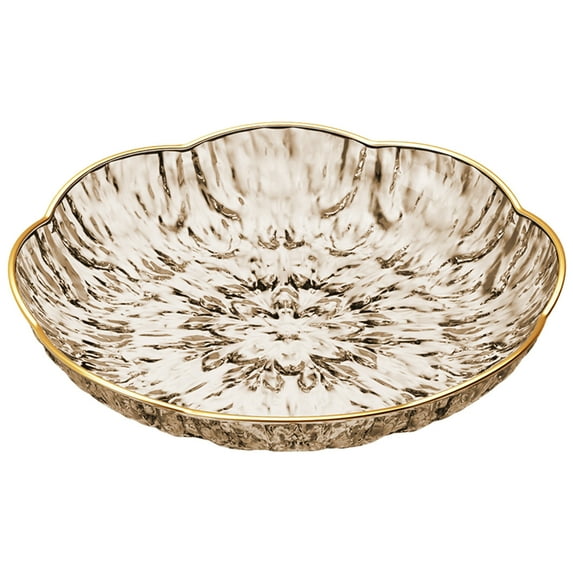 LWVITH 6.5 Inch Small Snack Bowl, Plastic Fruit Candy Tray for Side Table Desk, Decorative Mini Serving Plate for Nuts Berries, Compact Dining Tableware, Lightweight Easy Clean Dish