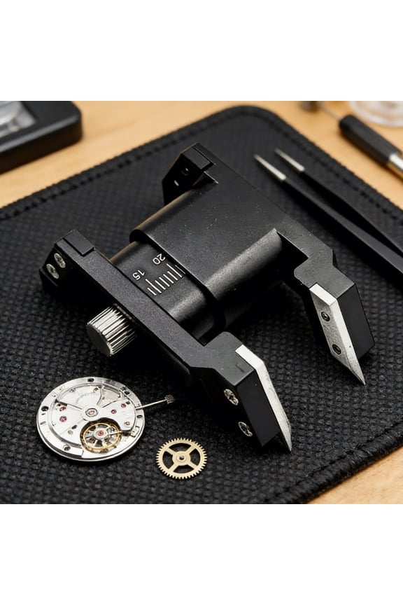 Adjustable Watch Back Opener, Stainless Steel Case Opening Tool with Scale Markings, Universal Watch Repair Tool with Adjustable Jaw, Precision Screwback Remover, Watchmakers Gift