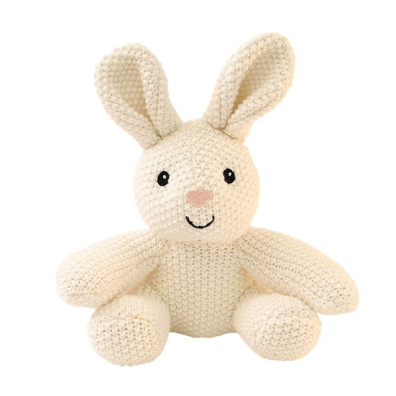 LWVITH Easter Bunny Plush Pillow Stuffed Animals, 9 Inch Soft Hugging Pillow Rabbit Doll for Home Decor Kids Gift Nursery Room Cuddle Toy Easter Basket Stuffer Baby Toddler Gift