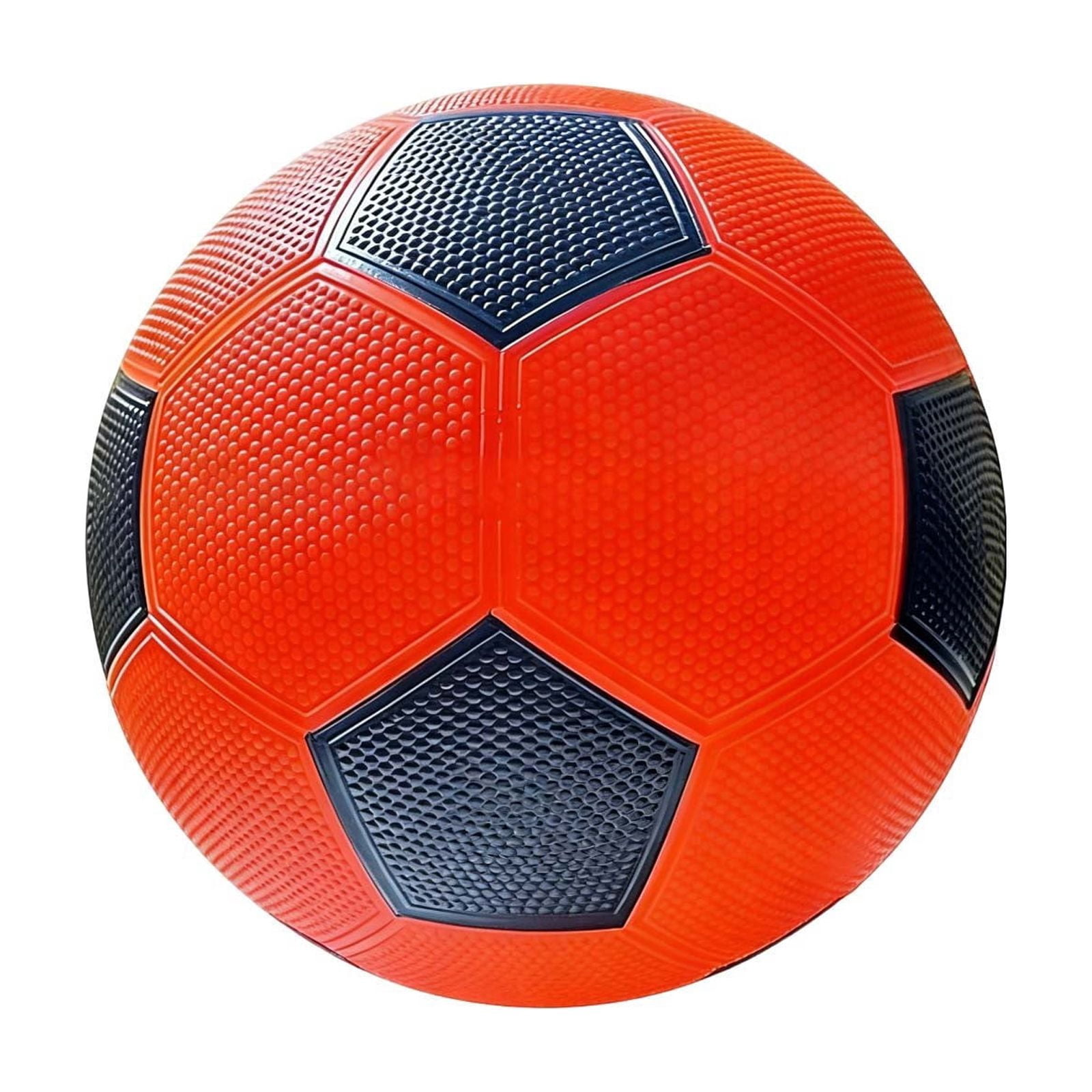 LWVITH Glow in The Dark Soccer Ball, Orange LED Light Up Outdoor Rubber Football, Impact Activated Night Glowing Ball for Backyard Park Beach, Fun Sports Training Toy, Birthday Gift for Boys Girls