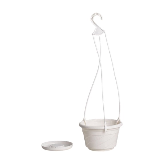 LWVITH Hanging Planter with Chain, Small Hanging Flower Pot with Drainage Tray, Wall Mount Plant Container for Indoor Outdoor, Hanging Basket for Plants Flowers, Decor for Balcony Yard, 4x6 Inch