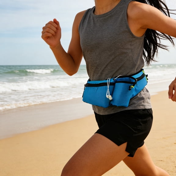 LWVITH Hydration Running Belt Waist Pack, Water Bottle Holder for Hiking Cycling, Bounce-Free Adjustable Sports Pack, Multi-Pocket Fanny Pack for Marathon Travel, Outdoor Workout Gear