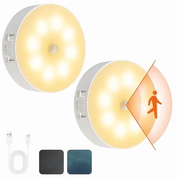 LWVITH Indoor Motion Sensor Night Light, Wireless Intelligent Human Body Sensing Light, Automatic Illumination for Hallway Staircase Closet Garage, Versatile Home Accent Lighting, Safety Decor