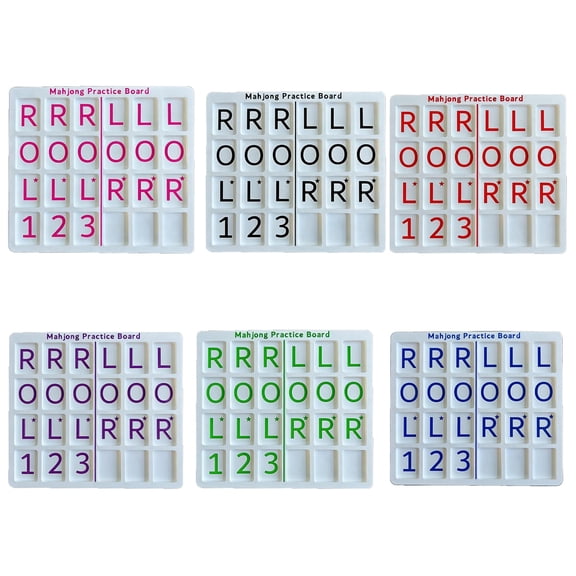 LWVITH Mahjong Practice Board with 24 Slots, Portable Charleston Training Tray for Tile Game, Lightweight Travel Accessory for Mahjong Lovers, Gift for Players