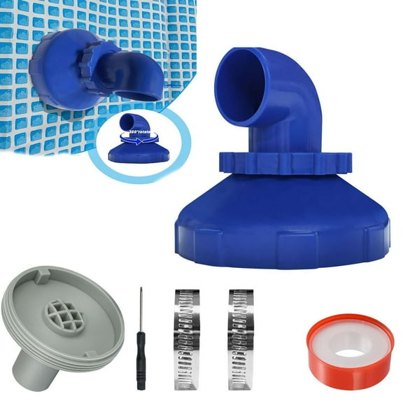 LWVITH Pool Jet Nozzle Set 360 Swivel Pool Inlet Fitting, Return Jet Replacement Part for Swimming Pools Spa Spout Accessories, Above Ground & Inground Pools Maintenance