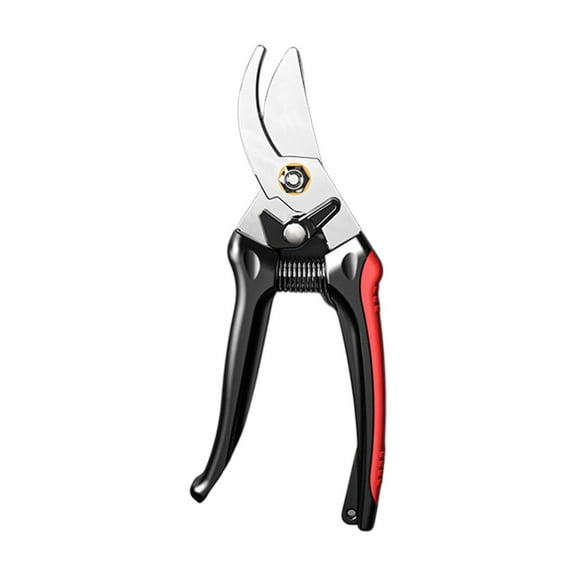 LWVITH Pruning Shears with Non-Slip Handles, Garden Shears with Auto-Open Spring for Effortless Cutting, Bypass Pruners for Tree Trimming and Garden Maintenance, Shears for Stems and Rose Bushes