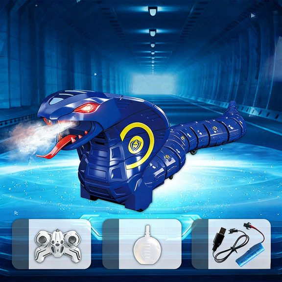 LWVITH Remote Control Snake Toy Mechanical Spray Robot for Kids Water Spray RC Toy with Realistic Movement Auto Demo Multi-Mode Electric Snake for Boys Girls Indoor Outdoor Christmas Birthday Gift