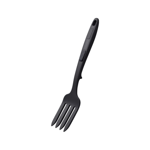 LWVITH Silicone Mixing Fork for Non-Stick Cookware, Heat Resistant Long Handle Masher and Egg Whisk, Scratch-Free Kitchen Utensil for Stirring Sauces Mashing Potatoes Scrambling Eggs, 11.8"