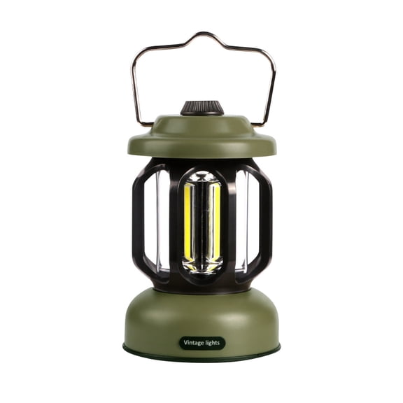 LWVITH Vintage Camping Lantern for Tent, USB C Rechargeable Stepless Dimming Camping Light, Portable Vintage Light for Backyard Patio Deck, Retro Lantern for RV Hiking Emergency