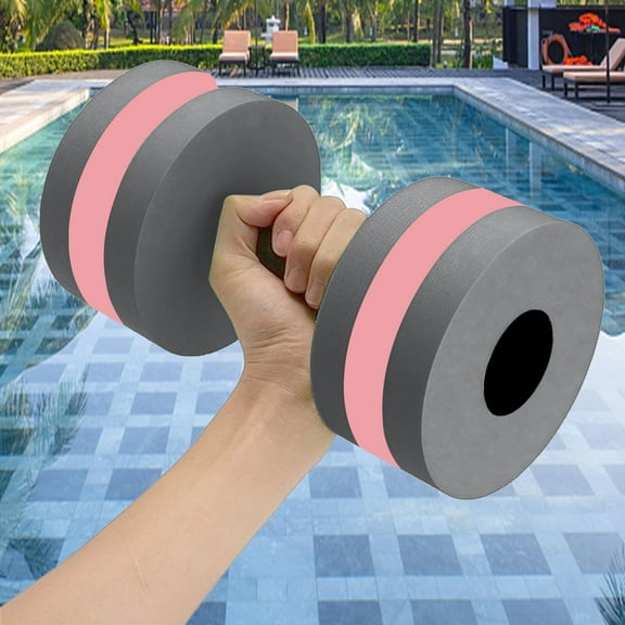 LWVITH Water Aerobics Dumbbell for Pool Exercise, EVA Foam Aquatic Barbell for Swimming Workout, Floating Fitness Equipment for Water Gymnastics, Buoyant Training Tool for Pool Spa, 1PC