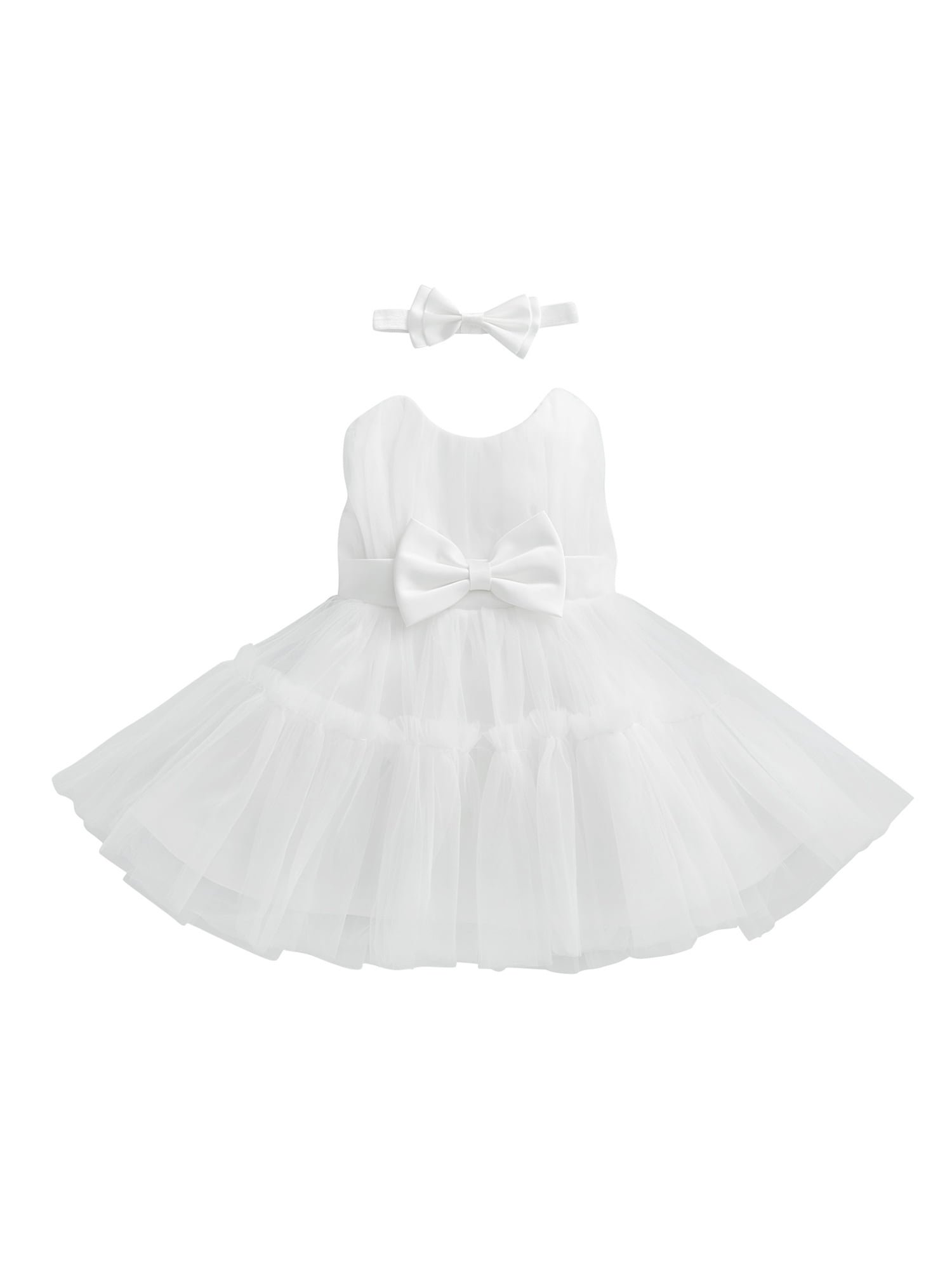Ball-Gown/Princess Tulle Knee-length Baby Girl Dress main image 1