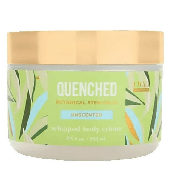 LWYA Quenched Whipped Body Crme 8.5 oz | Unscented | With Botanical Stem Cells | Lightweight Hydrating Moisturizer for Dry, Sensitive Skin