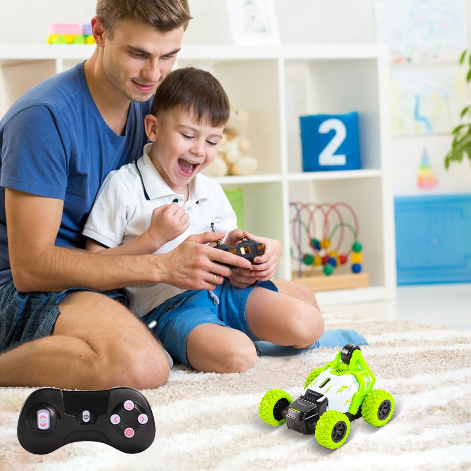 LWZWM 2024 Clearance Car Model Upgrade Remote Control Flip Stunt Car