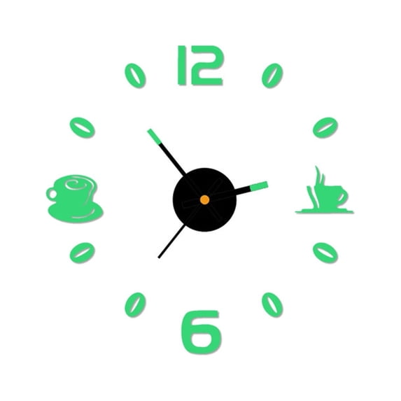 LWZWM 2024 Clearance Clocks Upgrade Diy Luminous Stereo Digital Wall Clock Wall Sticker Clock Living Room Decoration Clock (#7 A, Plastic)