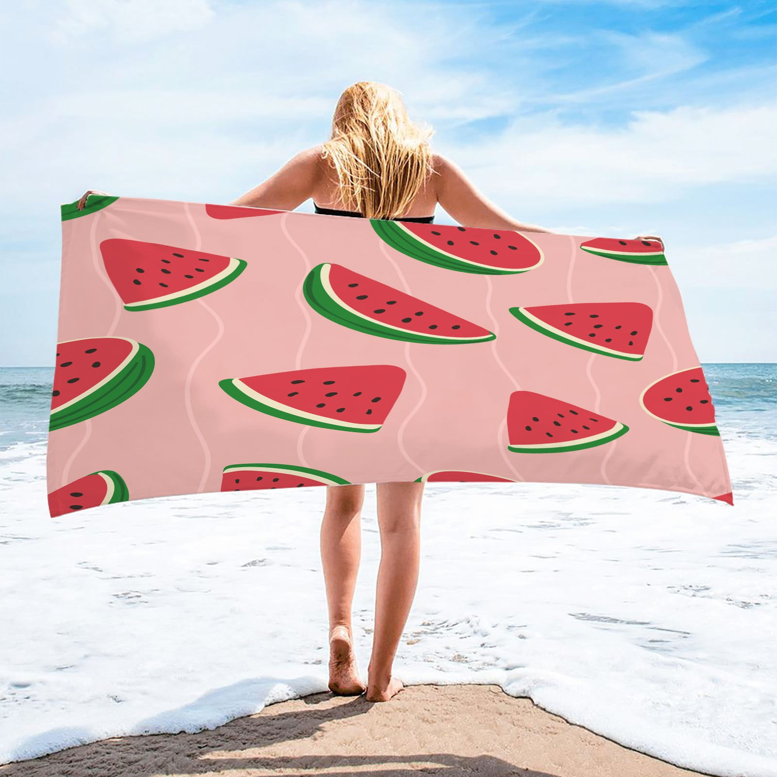 LWZWM Beach Towels Clearance 30x59in Microfiber Beach Towel Beach