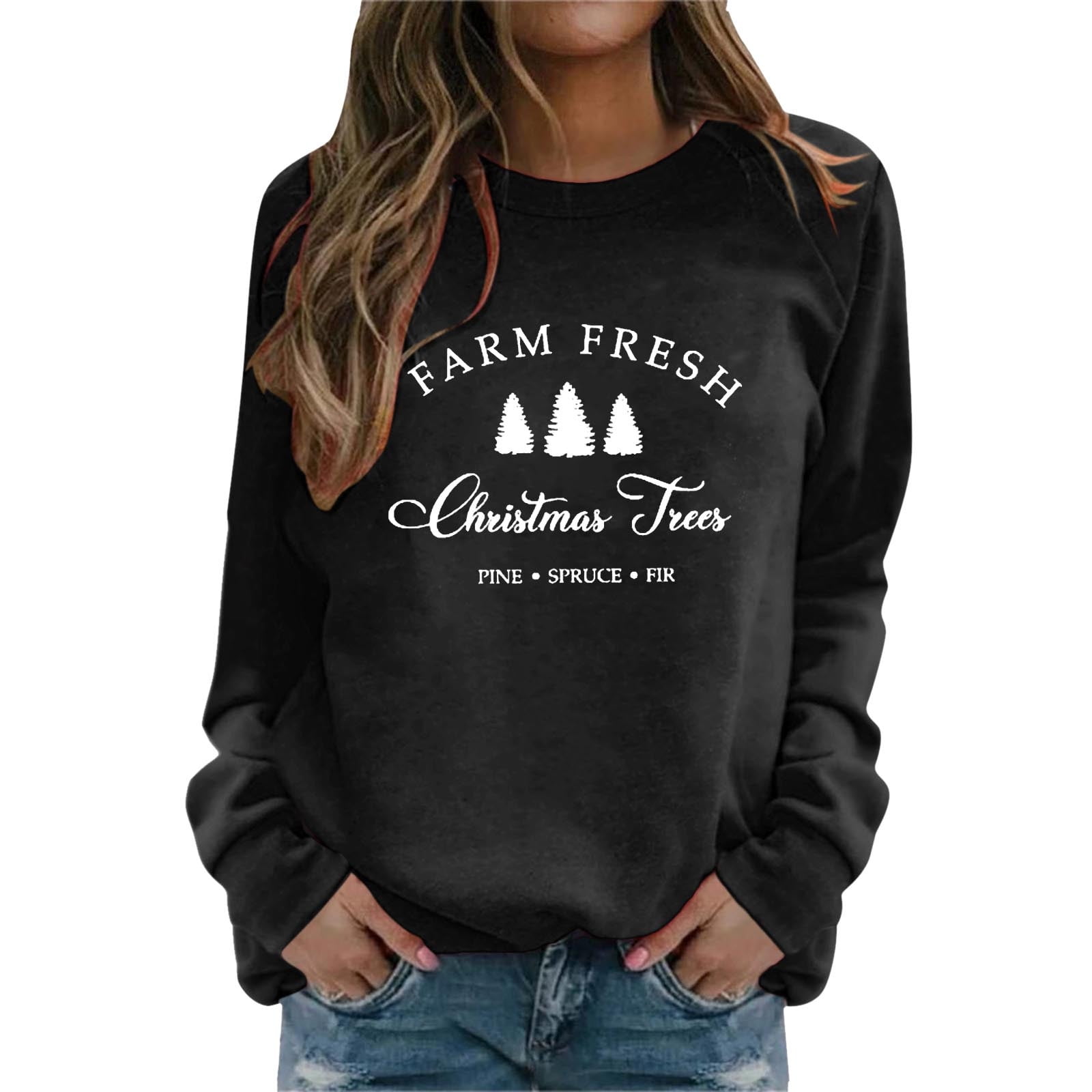 LWZWM Christmas Shirts for Women Cute Going Out Tops Casual Fall