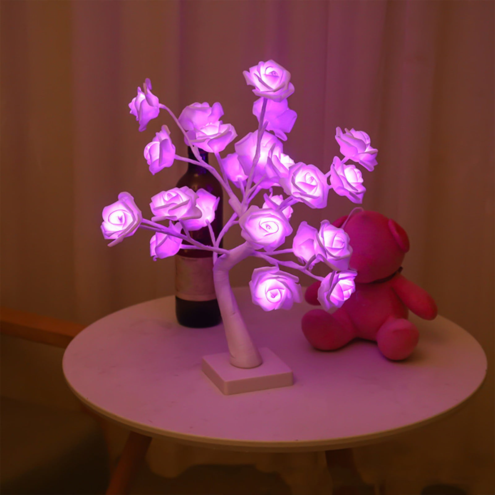 LWZWM Clearance Home Decoration New Rose Flower Lamp Rose Tree Lights