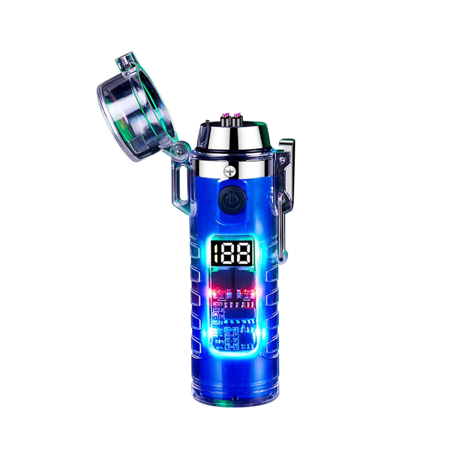 LWZWM Clearance Small Lighter Lighters Gifts Outdoor Transparent Double