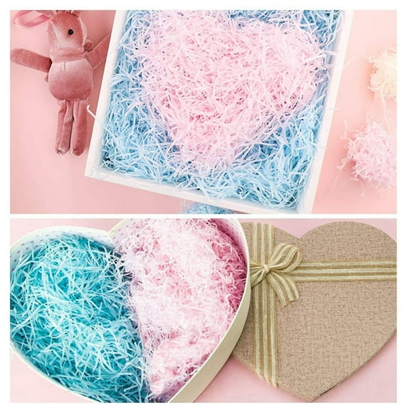 LWZWM Crinkle Cut Paper Shred Filler, 100g/Bag | Shredded for Box Package, Stuffing, Bag, Packing, Gift Wrapping, Basket Shreds, Confetti, Holidays, Crafts, And Decoration (B)