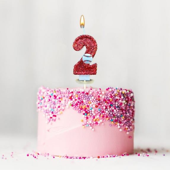 LWZWM Fake Flowers Bulk Baseball Birthday Candle 9th Baseball Cake Topper Decor Nine Year Candles Red Glitter Number 9 Cupcake Topper Decorations Birthday Party Kids Adults Faux Florals Bulk (#3 C)