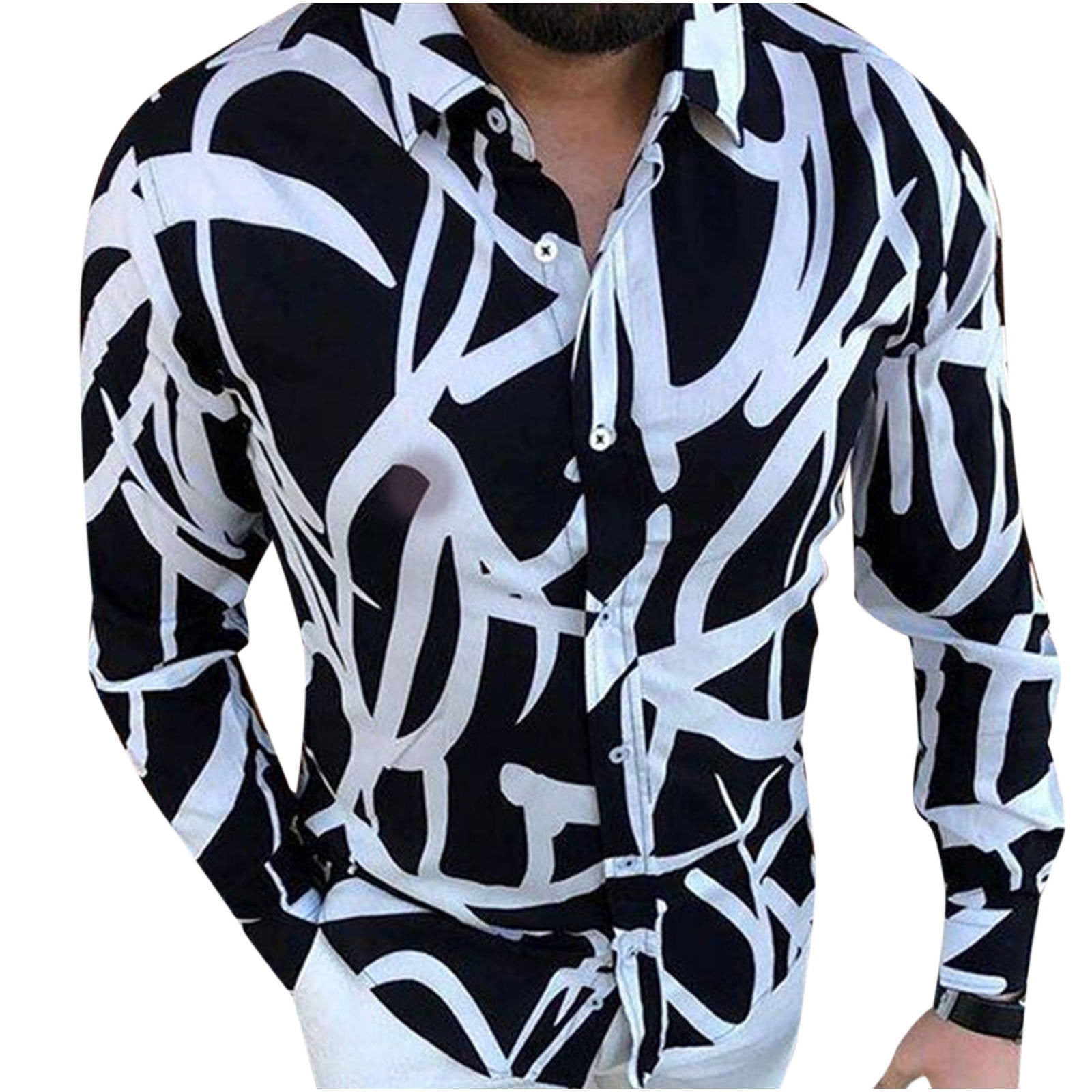 Long-Sleeved Printed Cotton Shirt - Ready-to-Wear