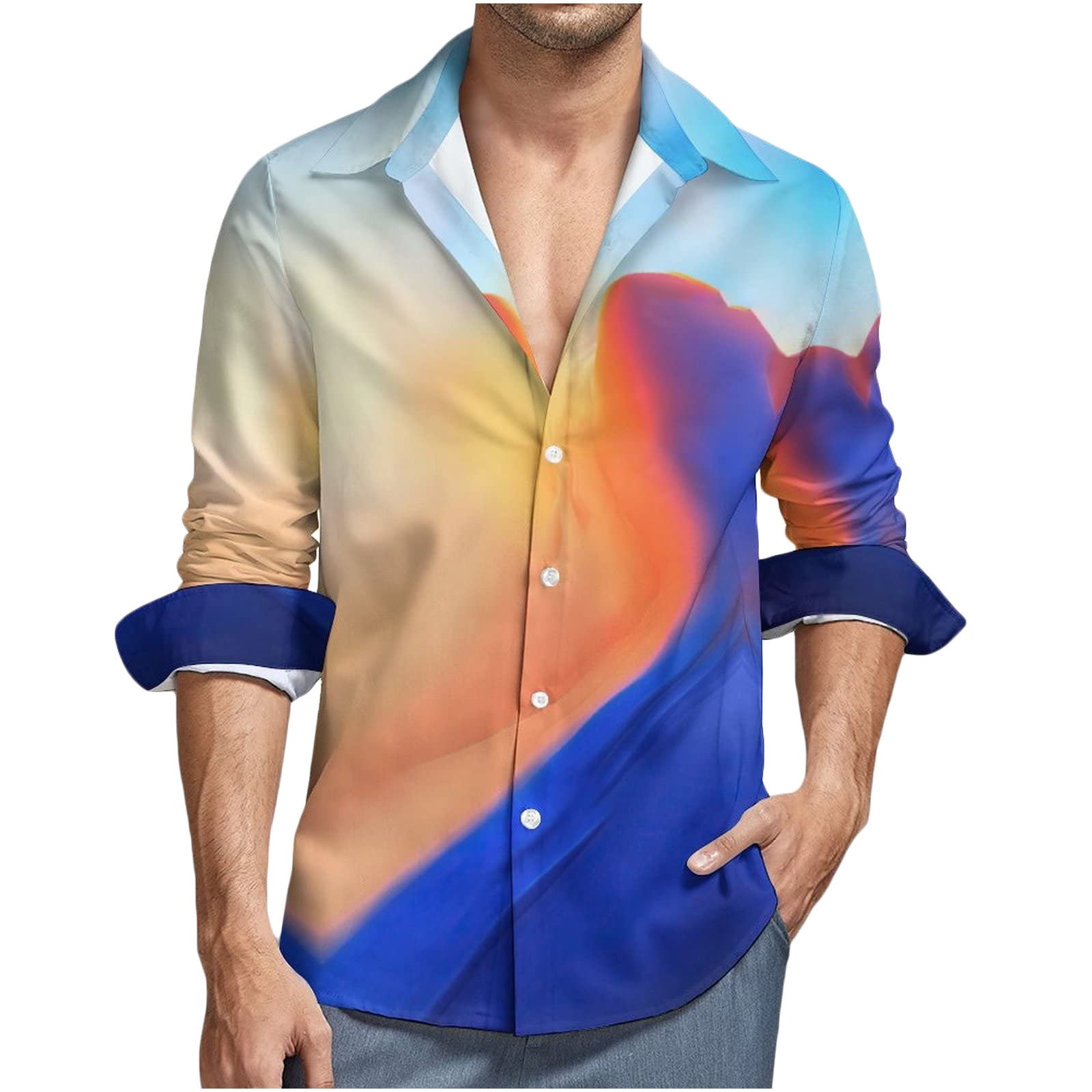 Printed Long-Sleeved Silk Shirt - Ready to Wear