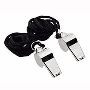LWZWM Metal Whistle for Coaches, Metal Whistles for Adults with Lanyard, And Loud Sport Whistle for Referee Teacher Police Soccer Gym (Silver)