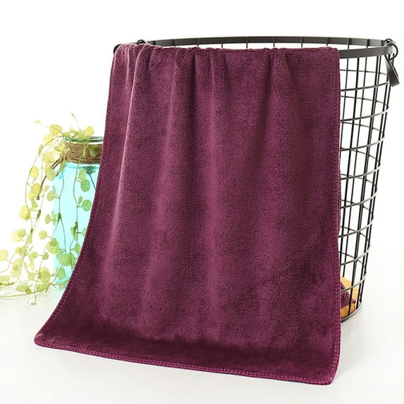 LWZWM Ultra Soft Bath Towel Extra Large Absorbent Superfine Fiber Large Soft Comfortable Bath Towel for Bathroom Shower Pool Hotel Beach (Watermelon Red)