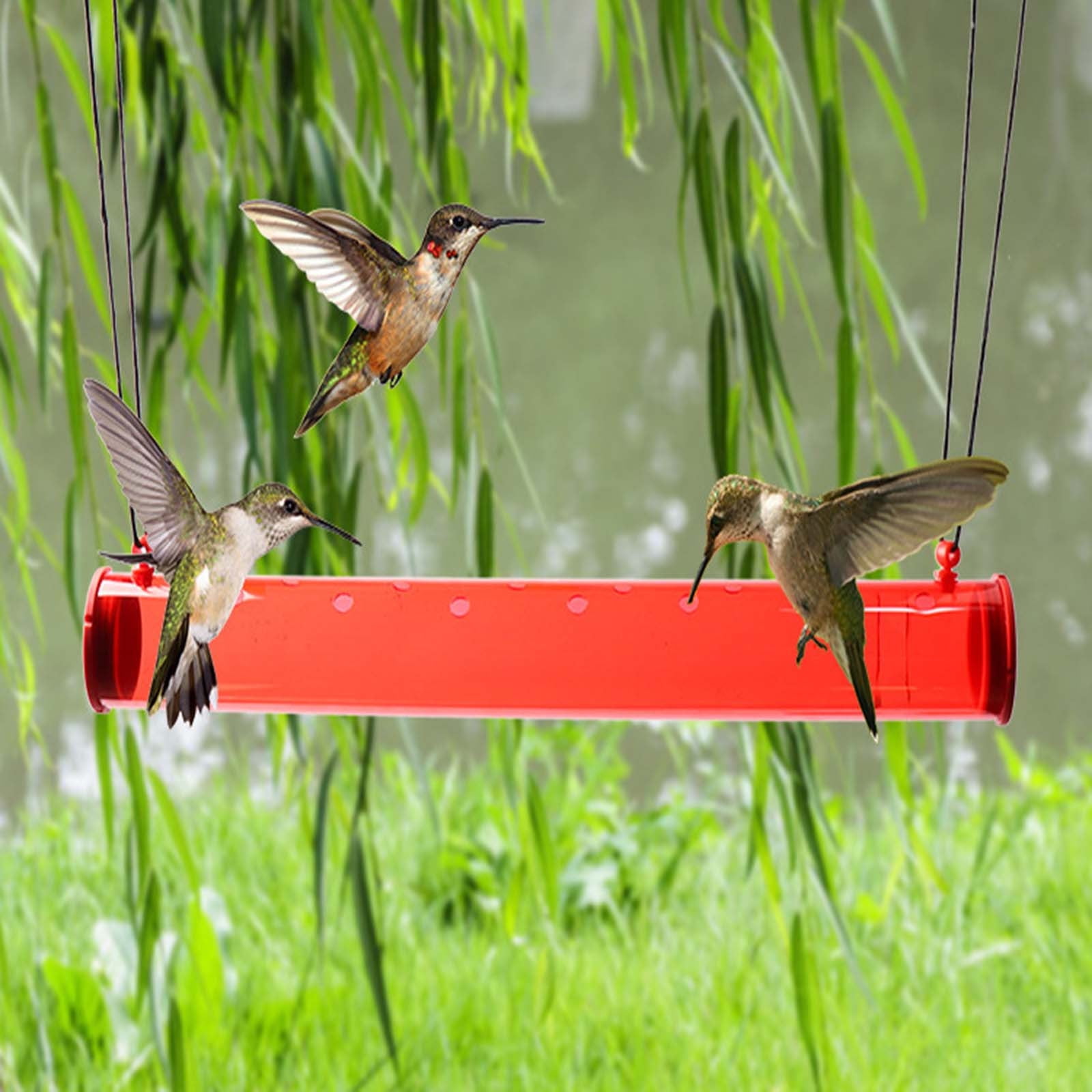 LWZWM Hummingbird Feeder Newest Bird Feeders for Outdoors Durable Bird