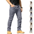 thumbnail image 1 of LWavelet Cargo Pants for Men Outdoor Solid Color Pocket Slim Pants Casual Full Length Work Pants with Multi Pockets (No Belt), 1 of 7
