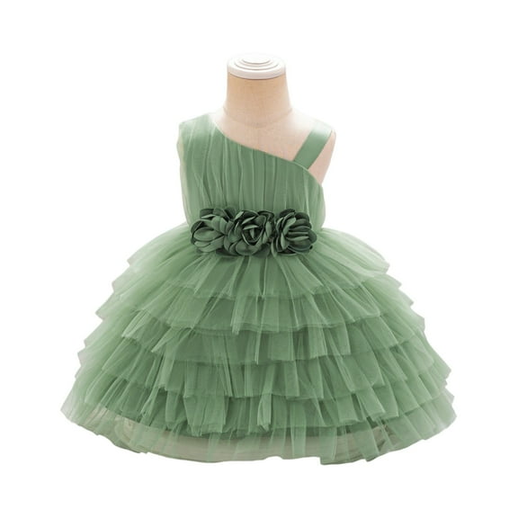 LWavelet Dresses for Girls,Toddler Princess Party Dress Sleeveless Dance Gown