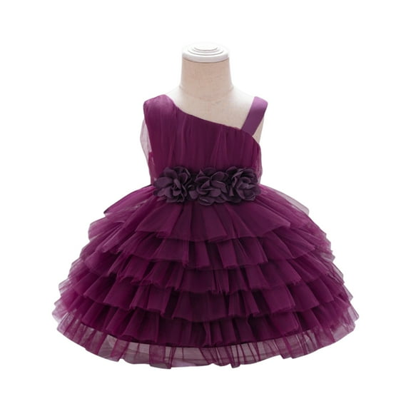 LWavelet Dresses for Girls,Toddler Princess Party Dress Sleeveless Dance Gown