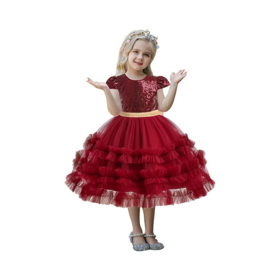 LWavelet Elegant Princess Costume Dresses for Girls Christmas Fancy-Dress Costume