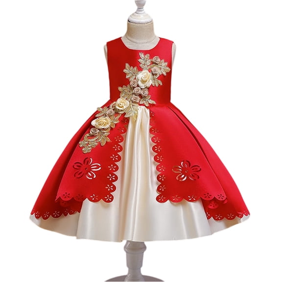 LWavelet Elegant Princess Dress Ball Gown for Toddler Girls,Party Dresses