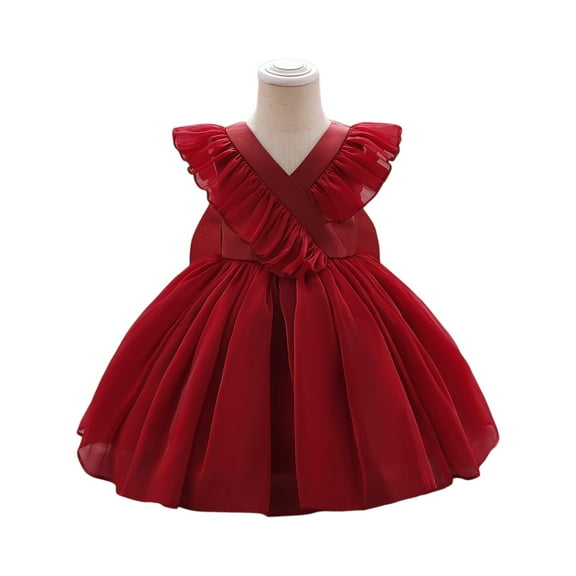 LWavelet Elegant Princess Dress up Birthday Party Fairy Pink Costume for Toddler/Little Girls