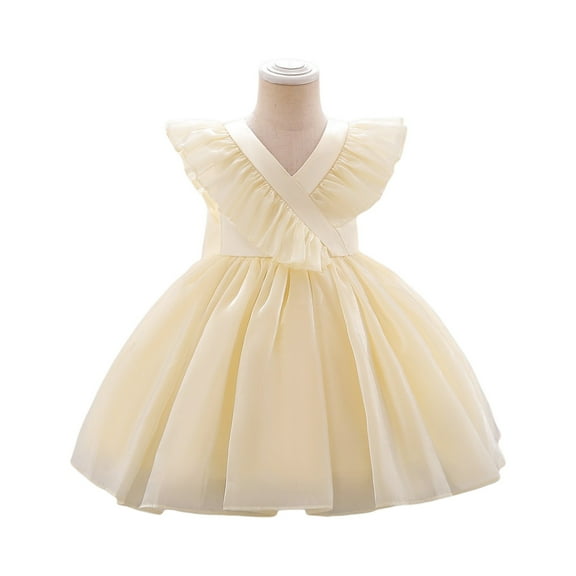 LWavelet Elegant Princess Dress up Birthday Party Fairy Pink Costume for Toddler/Little Girls