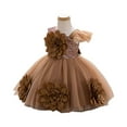thumbnail image 1 of LWavelet Flower Girls Dress Rainbow Tutu Birthday Party Princess Dress Pageant Gown, 1 of 3