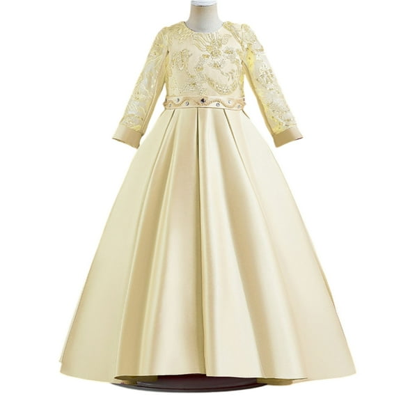 LWavelet Girls Sleeping Princess Dress Aurora Costume for Halloween Christmas Fancy Birthday Party