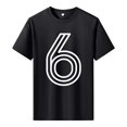 thumbnail image 1 of LWavelet Layered Line Number 12 Graphic Men's T-Shirt Ideal for Casual Style and Everyday Wear Black L, 1 of 4