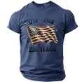 thumbnail image 1 of LWavelet Men Graphic Tees T Shirt American Flag Shirts for Men Patriotic USA T-Shirt Casual Crewneck Tee, 1 of 4