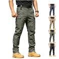 thumbnail image 1 of LWavelet Men's Cargo Pants Stretch Ripstop Hiking Work Pants Outdoor Multi Pockets Tactical Pants (Not Belt), 1 of 7