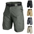 thumbnail image 1 of LWavelet Men's Hiking Cargo Shorts Quick Dry Lightweight Tactical Work Shorts with Pockets(No Belt),Gray 3XL, 1 of 5