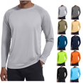 thumbnail image 1 of LWavelet Men's Long Sleeve Shirts UPF 50+ UV Sun Protection Athletic Shirts for Hiking Running Workout Rash Guard, 1 of 7