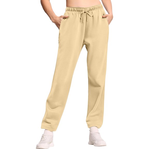 LWavelet Men's Tapered Joggers - Lightweight Soft Fabric Drawstring Waist Casual Daily & Relaxed Wear Pants Khaki S