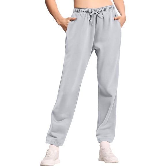 LWavelet Men's Tapered Joggers - Lightweight Soft Fabric Drawstring Waist Casual Daily & Relaxed Wear Pants Light Gray S