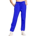 thumbnail image 1 of LWavelet Men's Tapered Joggers - Lightweight Soft Fabric Drawstring Waist Casual Daily & Relaxed Wear Pants Royal Blue M, 1 of 5